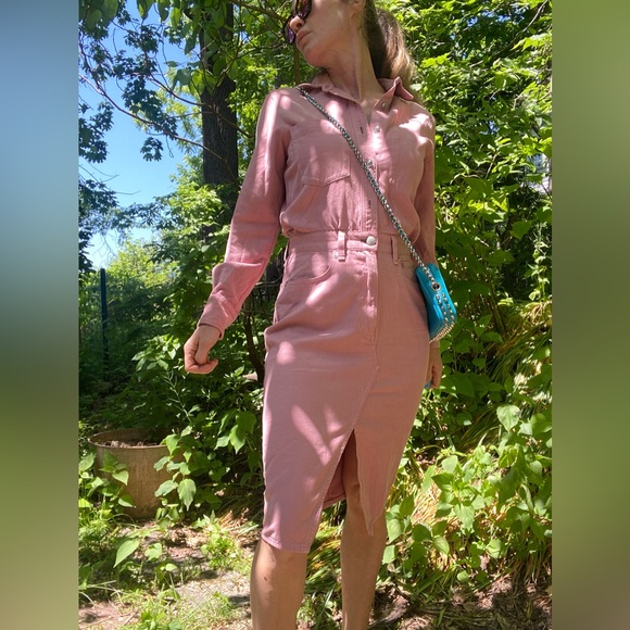 RAG & BONE All in One denim dress Sz M - Picture 12 of 15